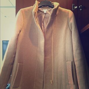 NWT J. Crew cocoon coat Sz 12, in sandstone